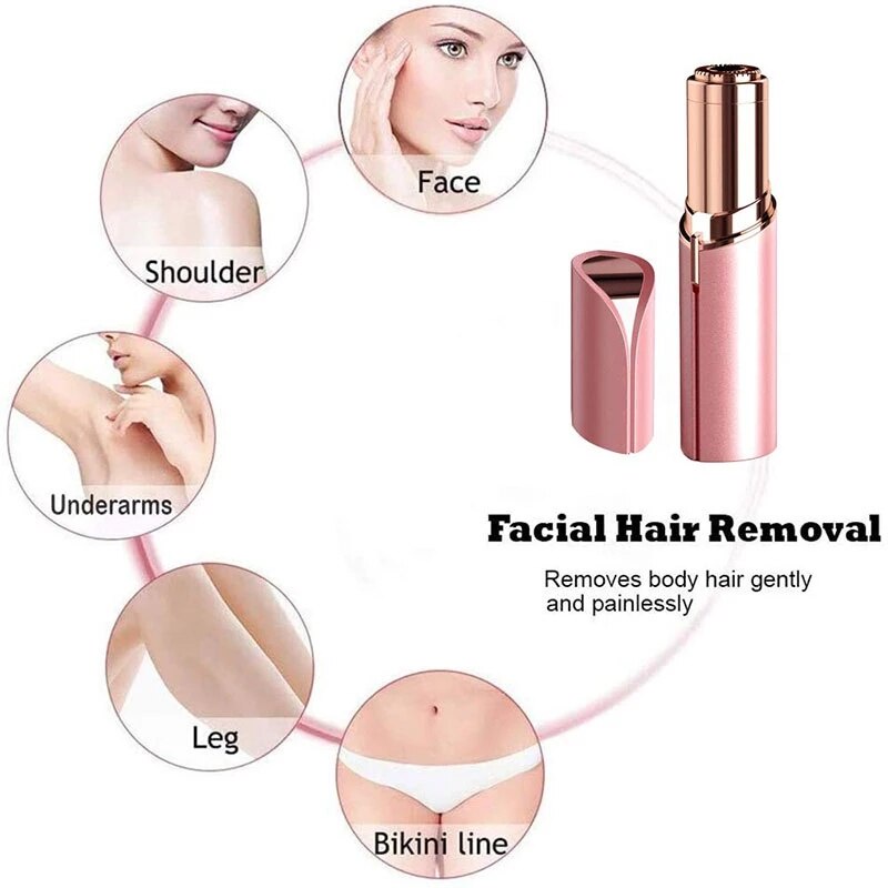 [Hàng mới về] Máy cạo lông mini không đau an toàn dễ sử dụng cho nữ