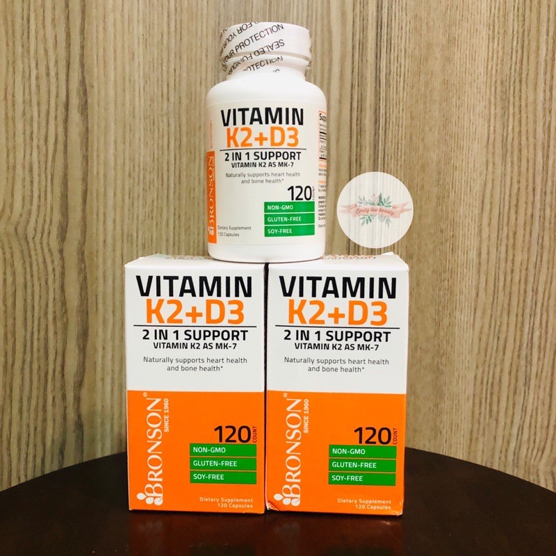 Vitamin K2 + D3 Bronson | Thế Giới Skin Care