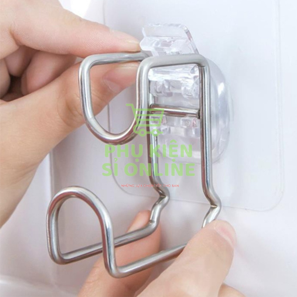Móc Inox Dán Tường Treo Thau Chậu, Khăn, Quần Áo Store4girls