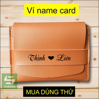 Ví name card khắc tên theo yêu cầu (nhiều màu)
