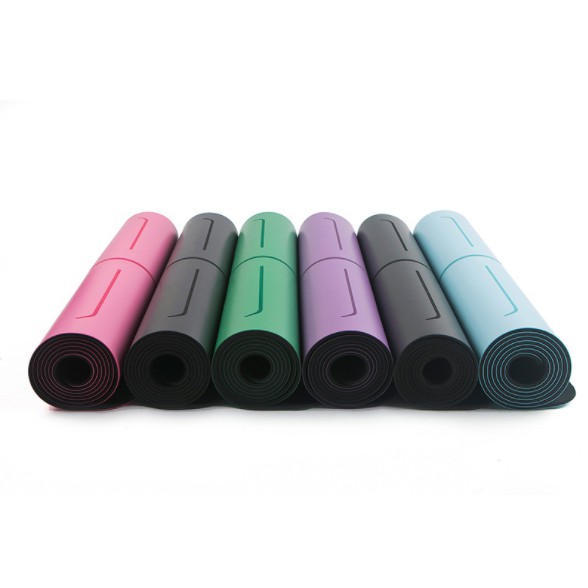 Thảm Tập Yoga Định Tuyến 5mm Cao Su PU Cao Cấp