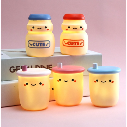 đèn led trà sữa DL16 đèn led mini đèn led boba tea cute bỏ túi dễ thương
