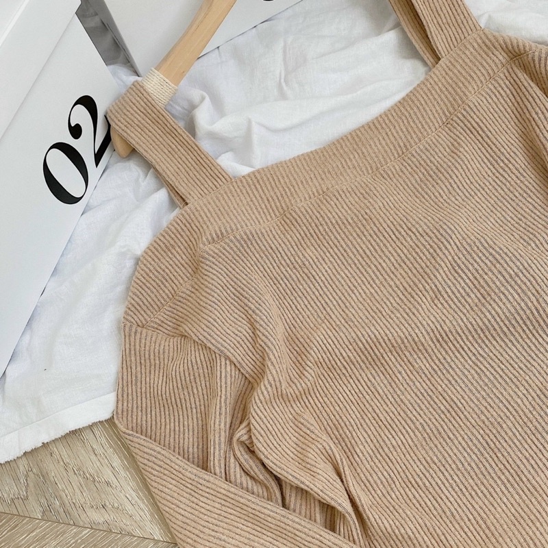 🆙🆙🆙 Set áo dây gân nâu