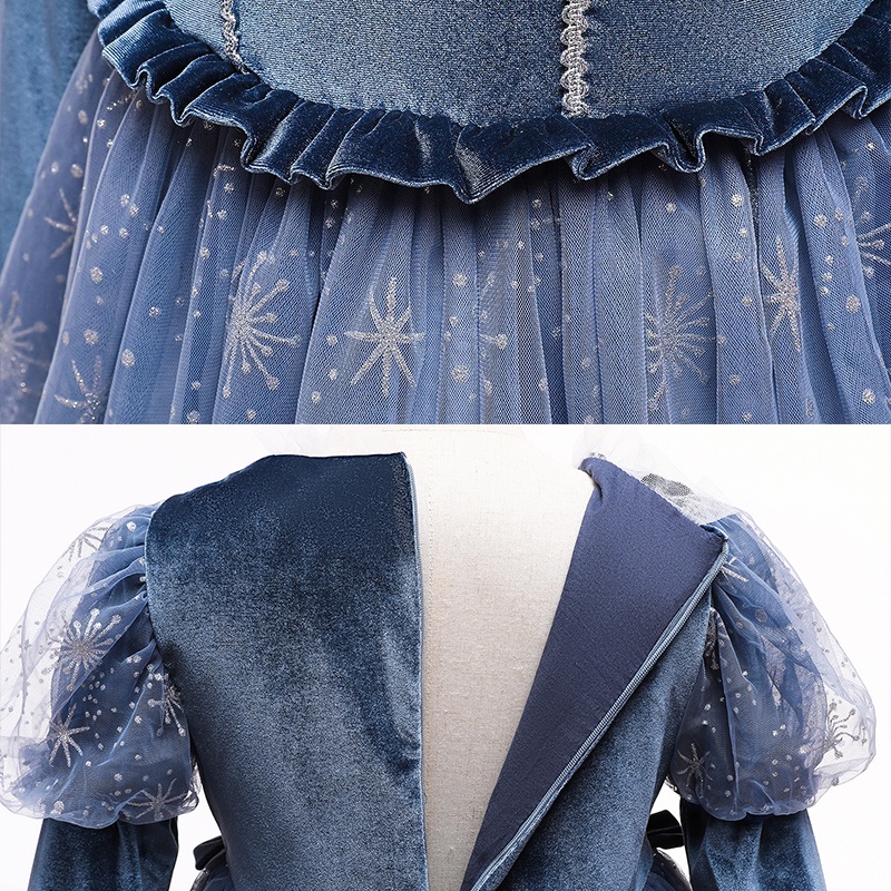 Đầm Lolita Họa Tiết Cầu Vồng Dễ Thương Thời Trang Cho Bé Gái