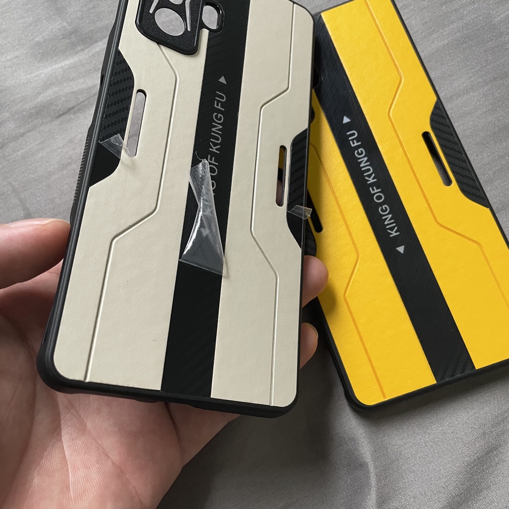 Ốp lưng KING OF KUNG FU Redmi K50 Gaming | K40 Gaming | Poco F3 | K40 | K40 Pro, Da Tpu mềm phối sợi carbon