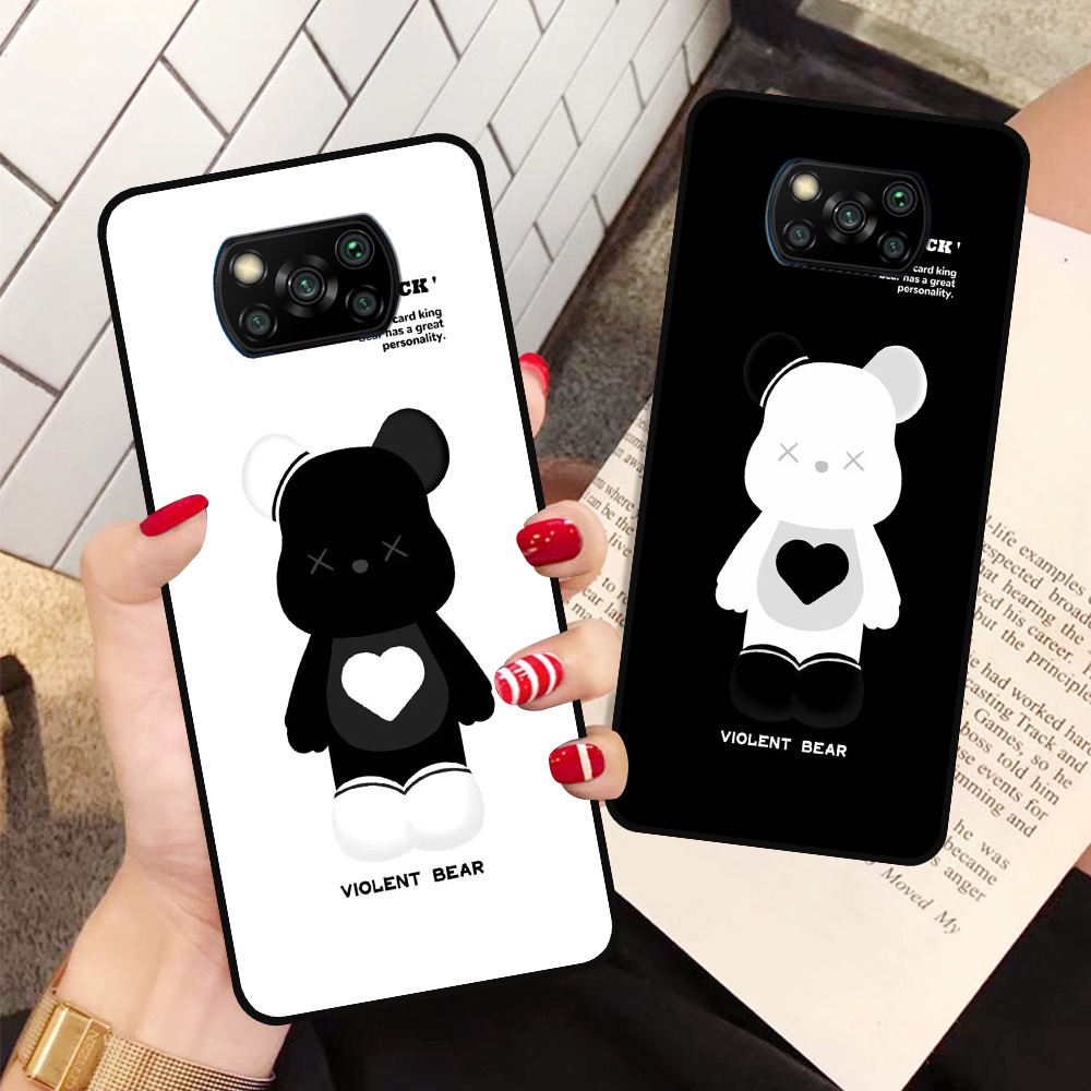 Ốp Xiaomi Poco X3 / Poco X3 Pro in hình họa tiết Mountain, Be@rbrick dễ thương (T13 - T18)