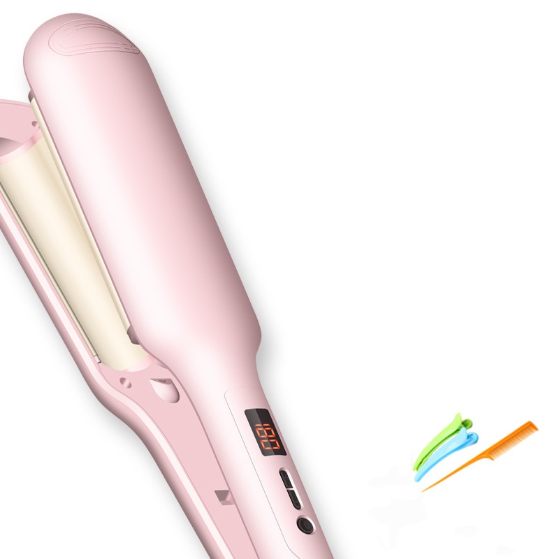 Máy Làm Tóc Uốn Xoăn Sóng Nước 2 Trục Màn Hình LCD Siêu Hot