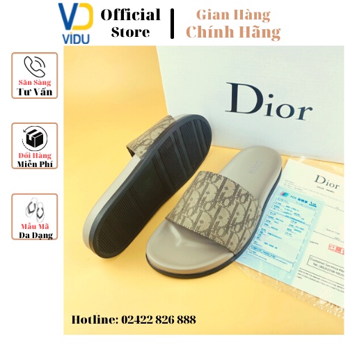 Dép nam thời trang DIOR ViDu 21108 màu vàng chống trơn trượt, đi êm chân