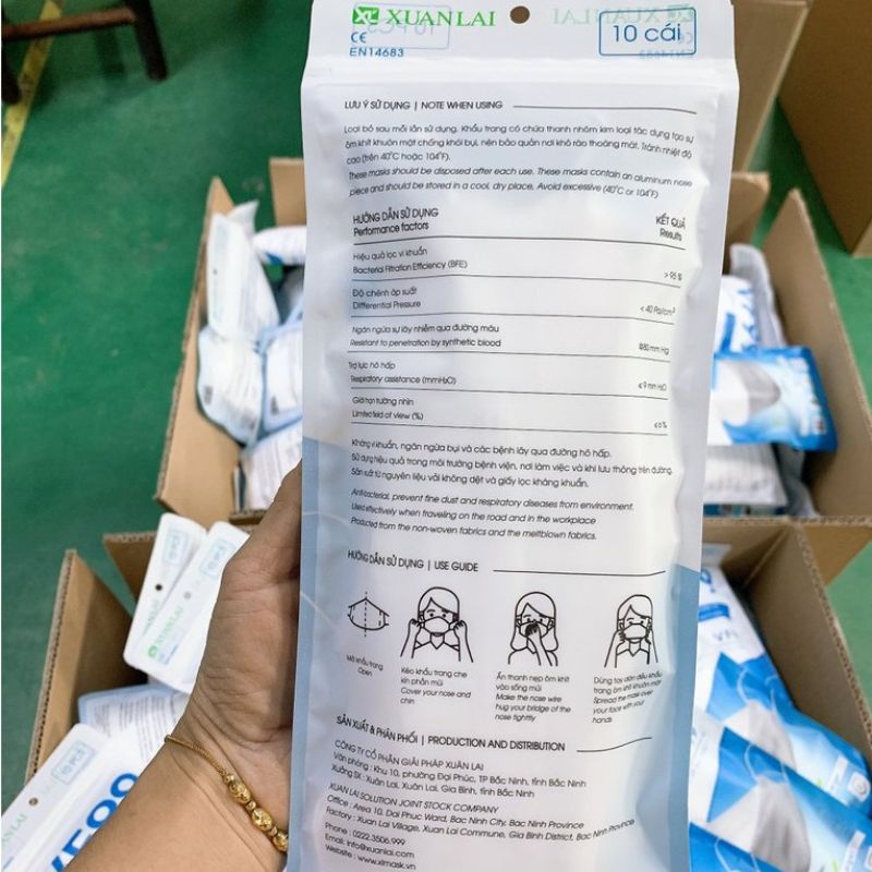 Khẩu trang y tế KF94 4D Mask XL Xuân Lai 4D mask