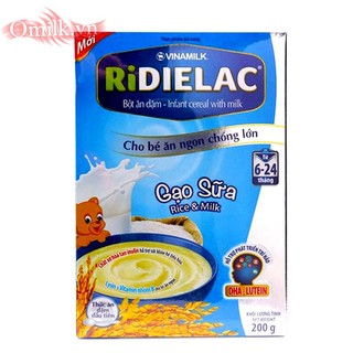 BỘT ĂN DẶM RIDIELAC GẠO SỮA - HỘP GIẤY 200G