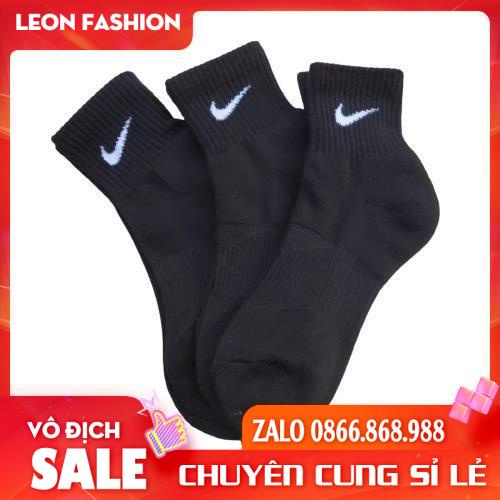 Tất Vớ Cổ Lửng NIKE thể thao dệt kim cao cấp 95% Coton hạn chế mùi hôi và thông thoáng dành cho cả nam và nữ