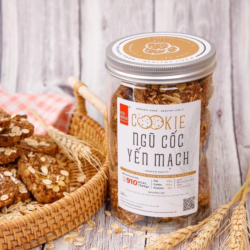 [Mã 77FMCGSALE1 giảm 10% đơn 250K] [ FREESHIP TOÀN QUỐC ĐƠN 50K ] Bánh Cookie Yến Mạch Thương Hiệu Gạch Đỏ | BigBuy360 - bigbuy360.vn