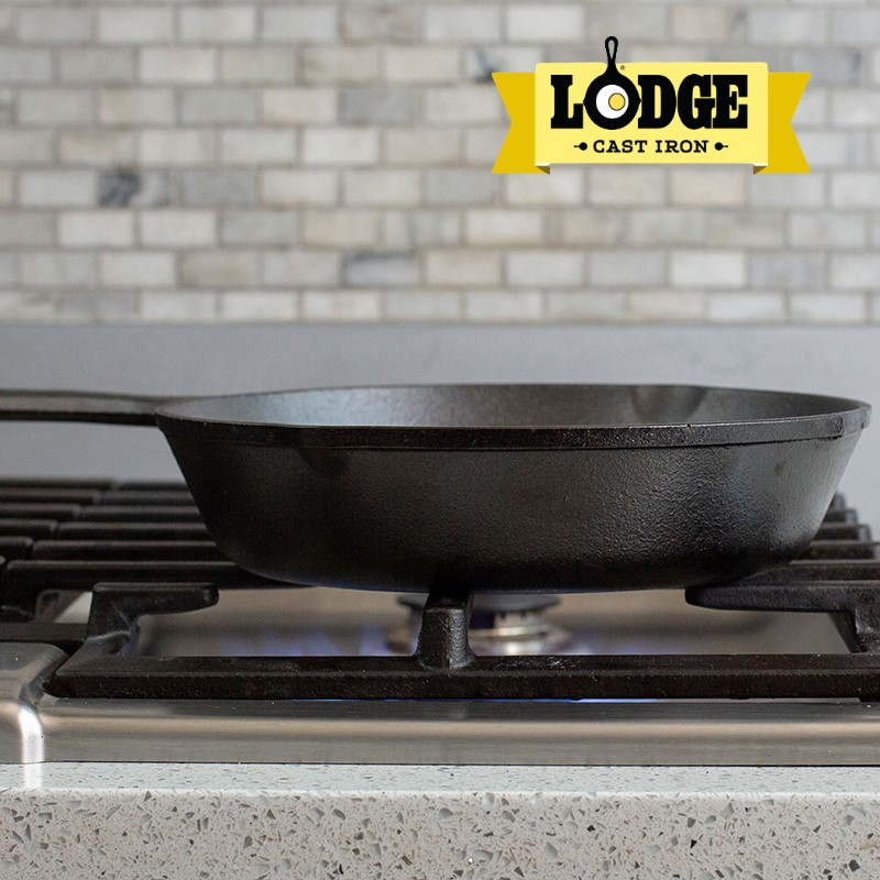 [Chính hãng LOGDE - MỸ] Chảo gang đúc chính hãng Lodge 23 cm - L6SK3. Chảo dùng nướng, chiên, xào, áp chảo thực phẩm