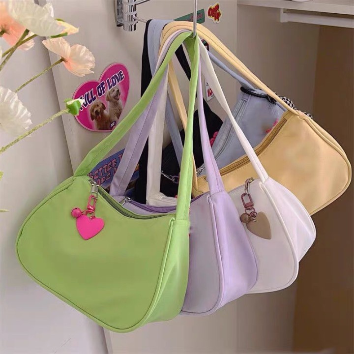 Túi xách YADOU bằng nylon màu sắc đơn giản thời trang cho nữ