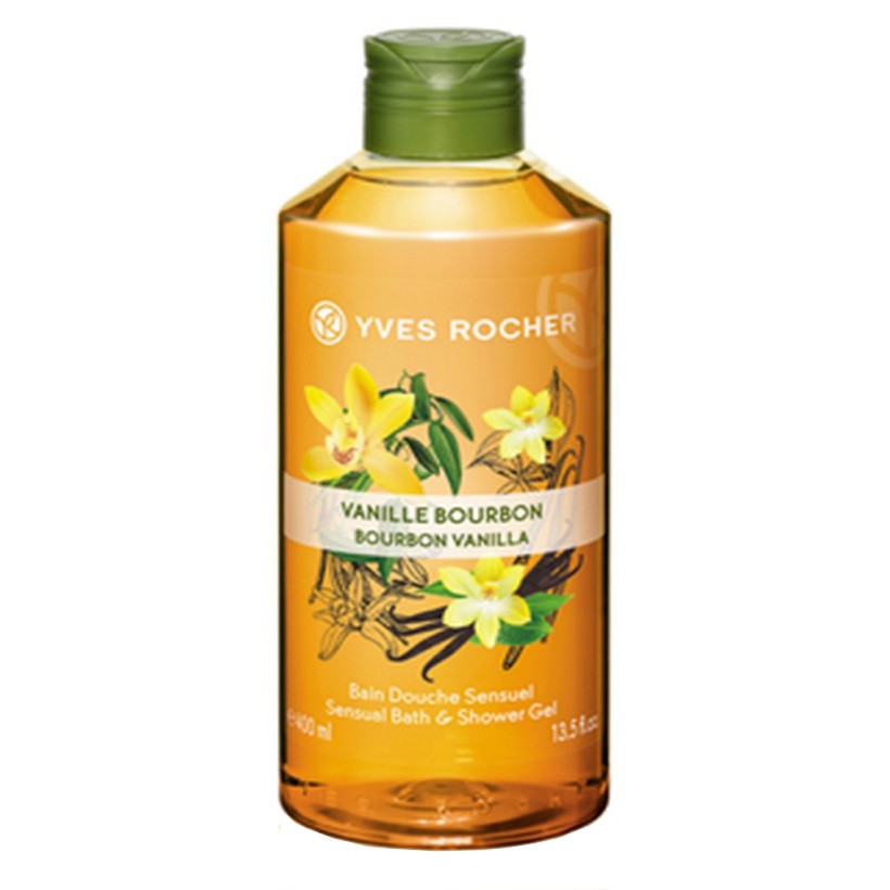 [Chính hãng, Có tem] Gel Tắm Hương Vani Yves Rocher Bourbon Vanilla Sensual Bath & Shower Gel 400ml