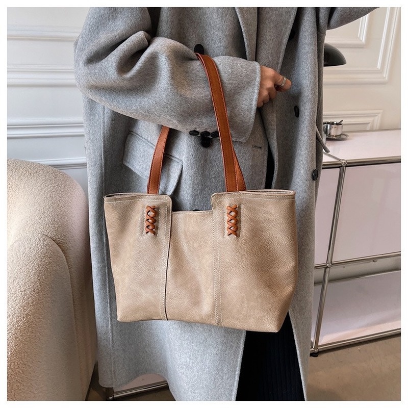 Túi Tote Đeo Vai / Xách Tay Cỡ Lớn Phong Cách retro Mới 2022 NB00443