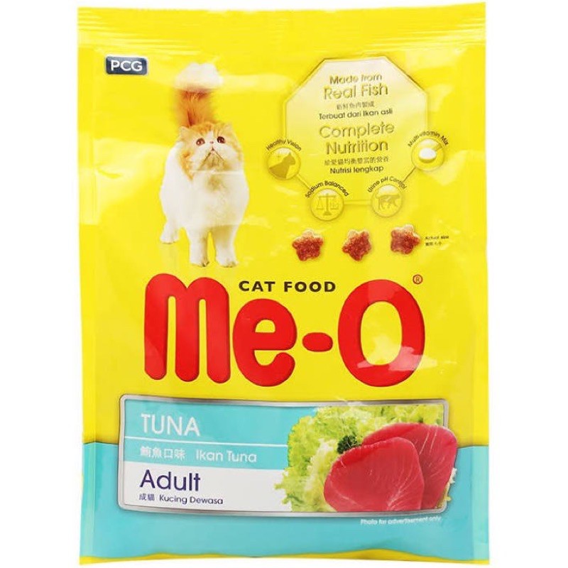 Thức ăn cho Mèo-Thức ăn hạt khô Me-o cho mèo 350gr cá ngừ-Hải sản-cá thu