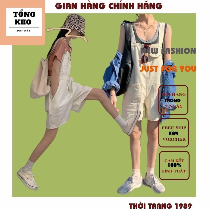 yếm bò sooc nữ ,quần bò dáng đẹp lên from chuẩn hót mẫu hè năm nay các nàng nhé chất mặc đẹp nhiều phong cách shop 1989😍 | BigBuy360 - bigbuy360.vn
