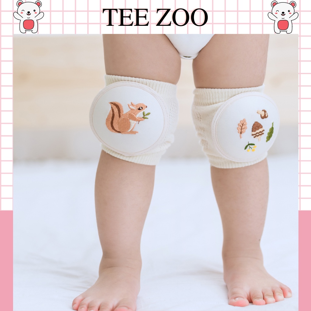 Bọc bảo vệ đầu gối mùa hè cao cấp cho bé tập bò Teezoo