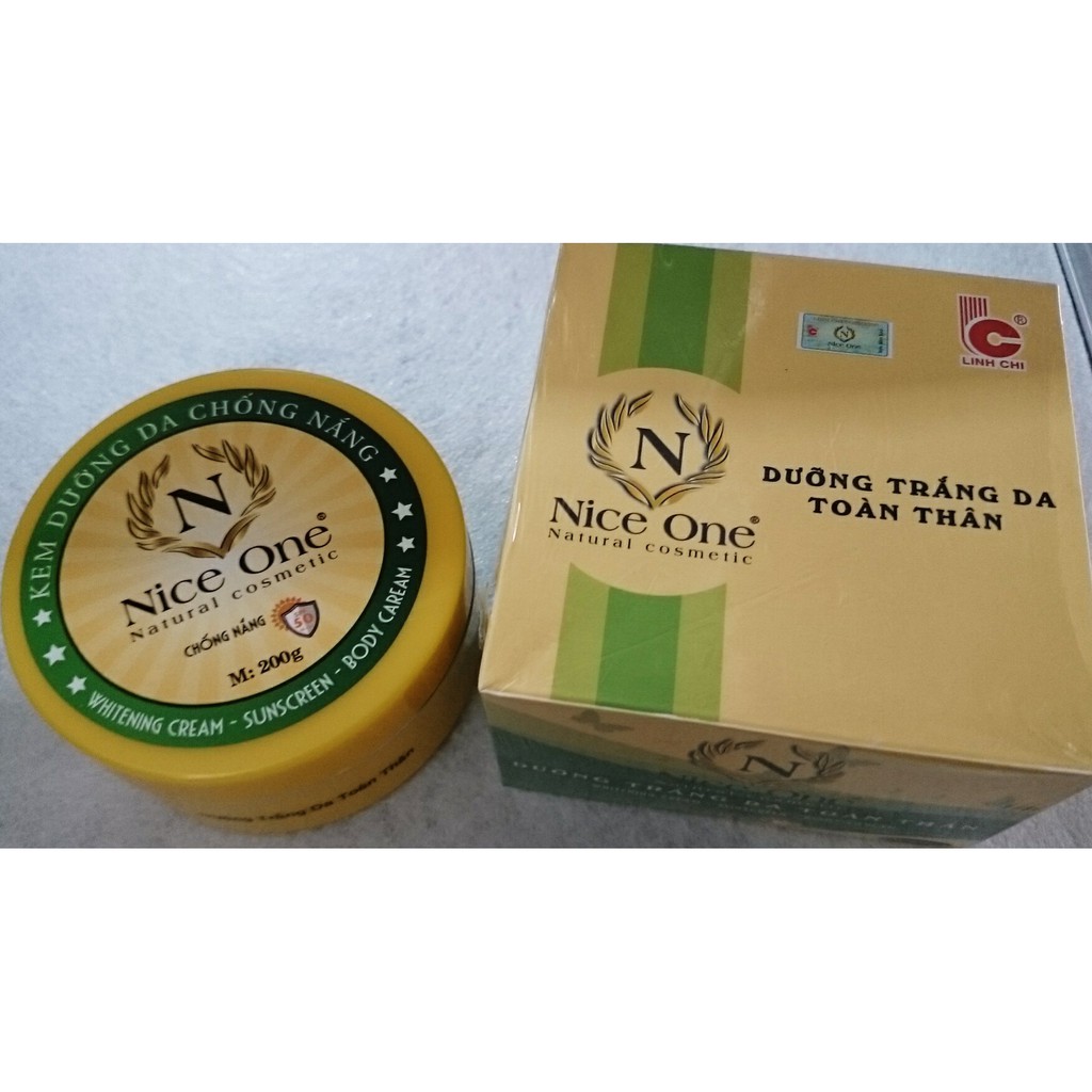 Kem Dưỡng Trắng Da Toàn Thân Nice One - 200g  SPF 50 UV