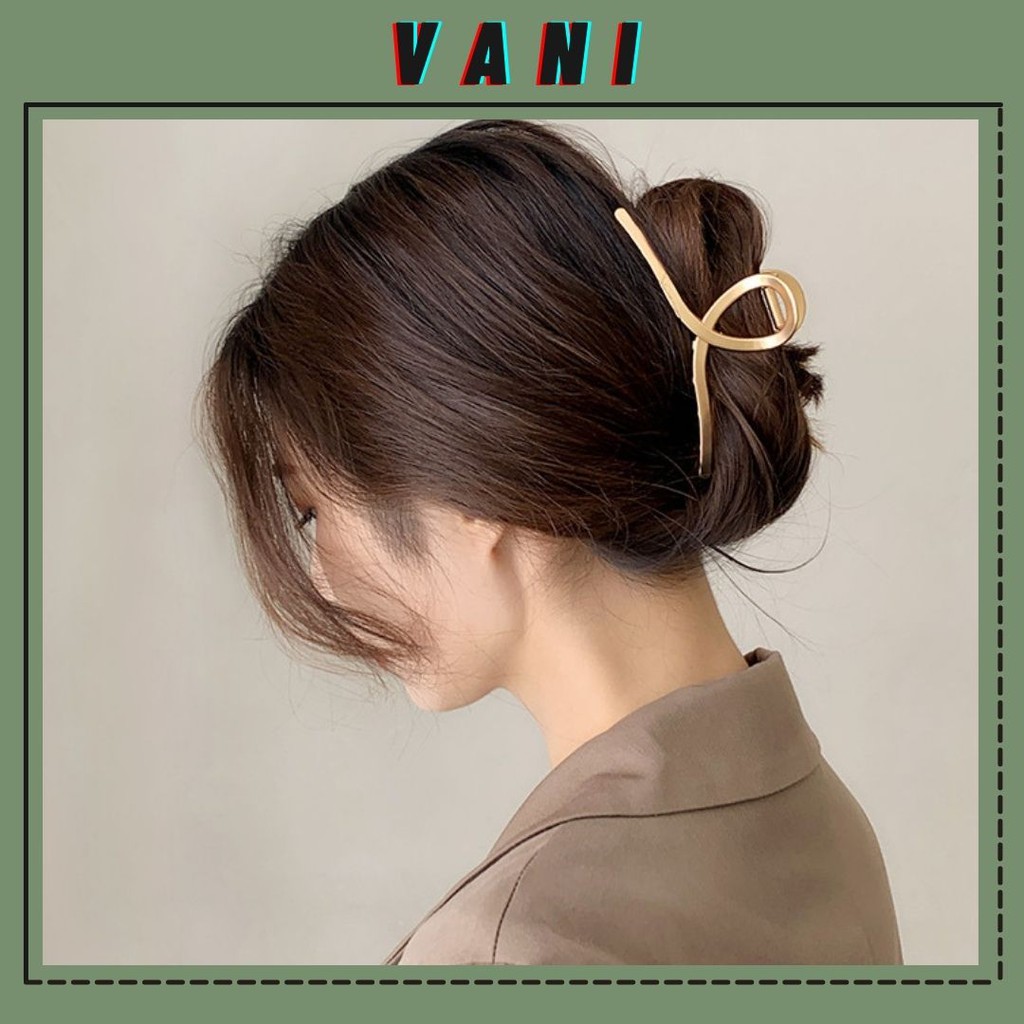 Kẹp Tóc Càng Cua Kim Loại Nhiều Hình Dáng Phong Cách Hàn Quốc - Vani Store [PKT00182]