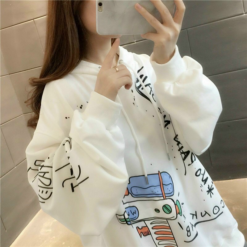 Áo hoodies nỉ ngoại form rộng hoạ tiết Tàu Vũ Trụ H044 | BigBuy360 - bigbuy360.vn