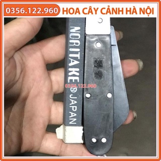 Combo dao chiết ghép cành lưỡi đen cán gập và thanh đá mài dao nhật bản