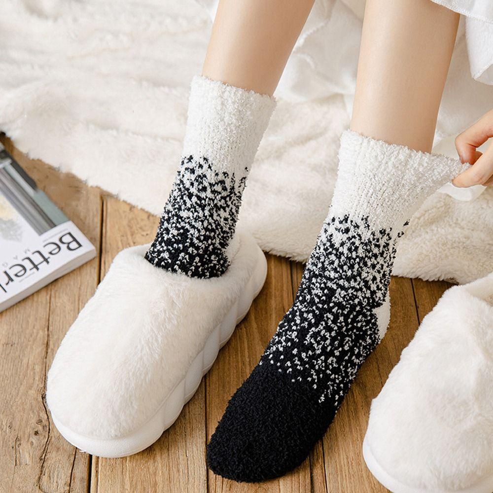 AROMA Vớ Ngủ Bằng Nhung Dày Dặn Thoải Mái Đơn Giản Cho Nữ