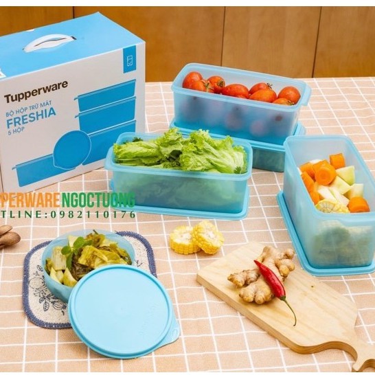 BỘ HỘP BQTP FUNTASTIC 3.1L (4 hộp) - Tupperware- Freeshipextra