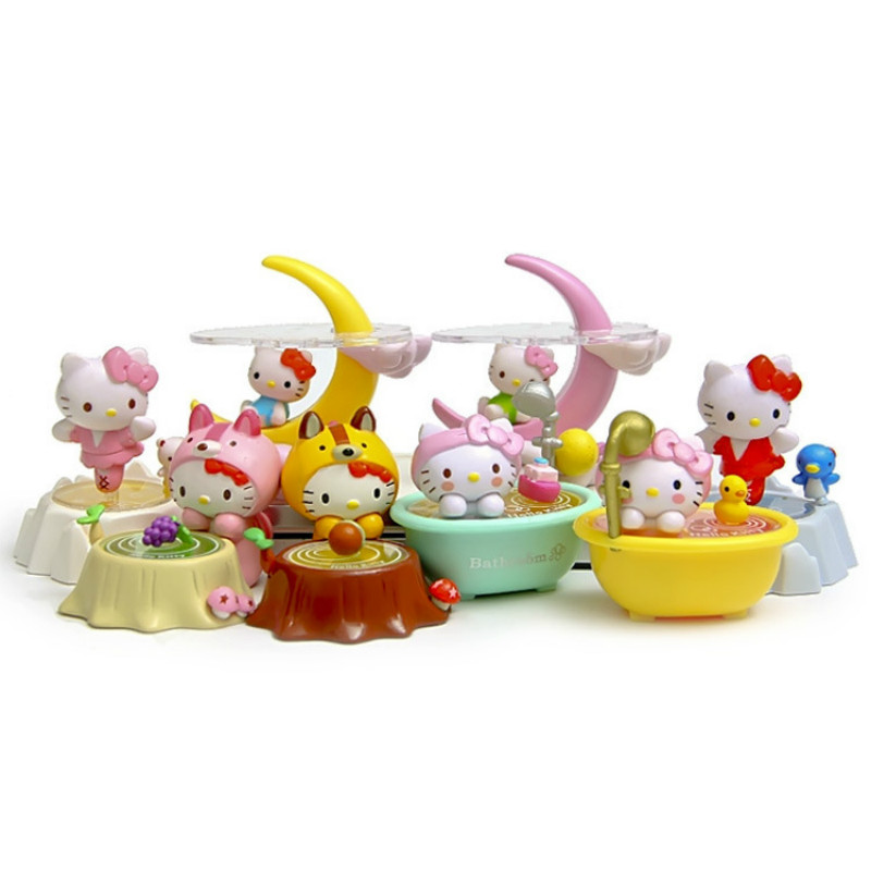 HELLOKITTY Bộ Sưu Tập Búp Bê Nhân Vật Hello Kitty (8 Cái)