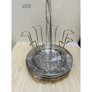 Khay úp cốc inox