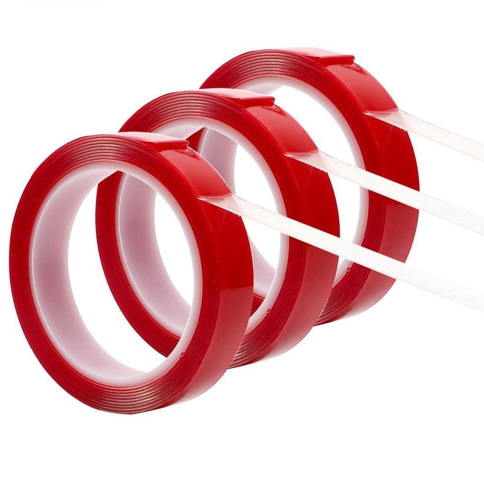Cuộn băng dán hai mặt màu đỏ 3m dành cho xe hơi