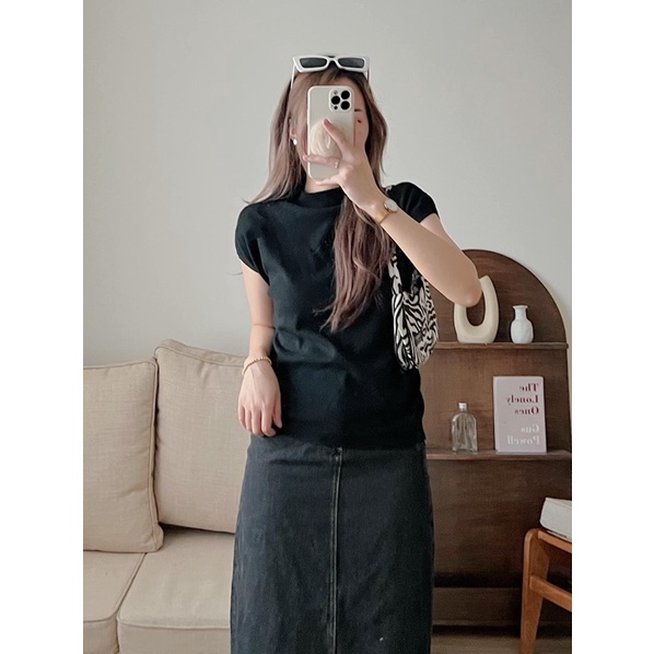 Áo len cổ 3 phân tay hến có nhiều màu