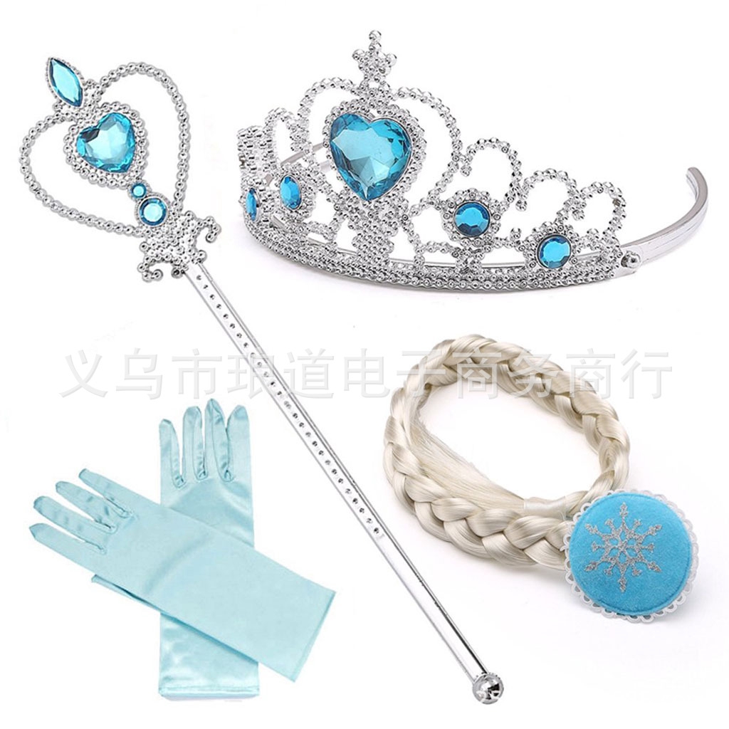 🎀Phụ kiện tóc xinh xắn cho bé gái🎀Set 4 phụ kiện hóa trang công chúa Elsa xinh xắn