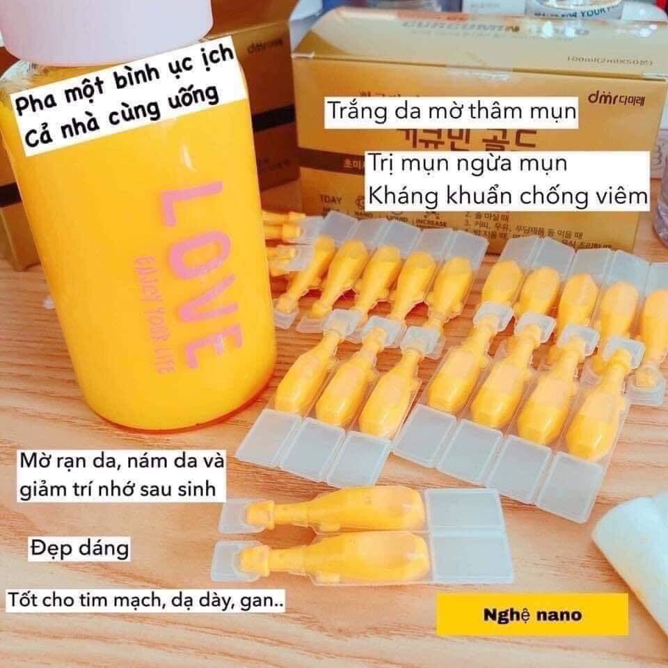 tinh chất nghệ nano💖FREESHIP💖tinh chất nghệ nano curcumin Hàn hộp 100 ống | BigBuy360 - bigbuy360.vn