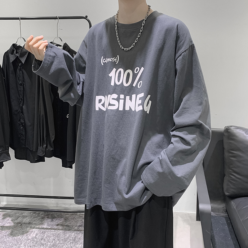 Áo Thun Dài Tay Cổ Tròn Thời Trang Phong Cách Hàn Quốc Cho Nam Size M-5Xl | BigBuy360 - bigbuy360.vn