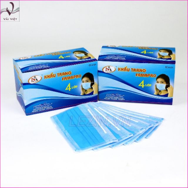 Sỉ khẩu trang 4 Lớp  50 cái