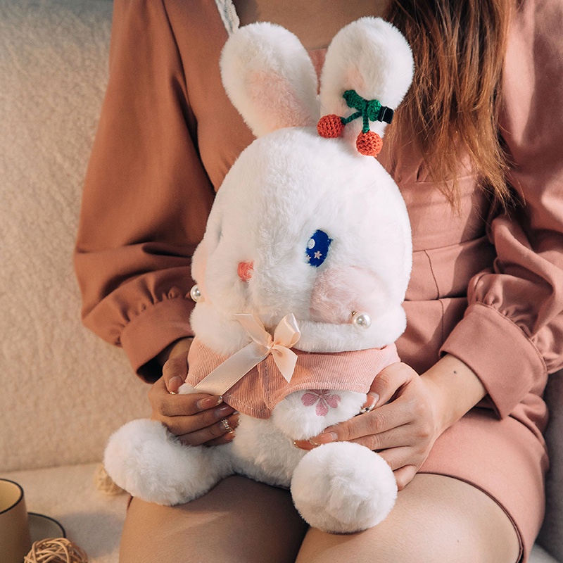 Thỏ Nhồi Bông Phong Cách Lolita Dễ Thương Dùng Làm Quà Tặng