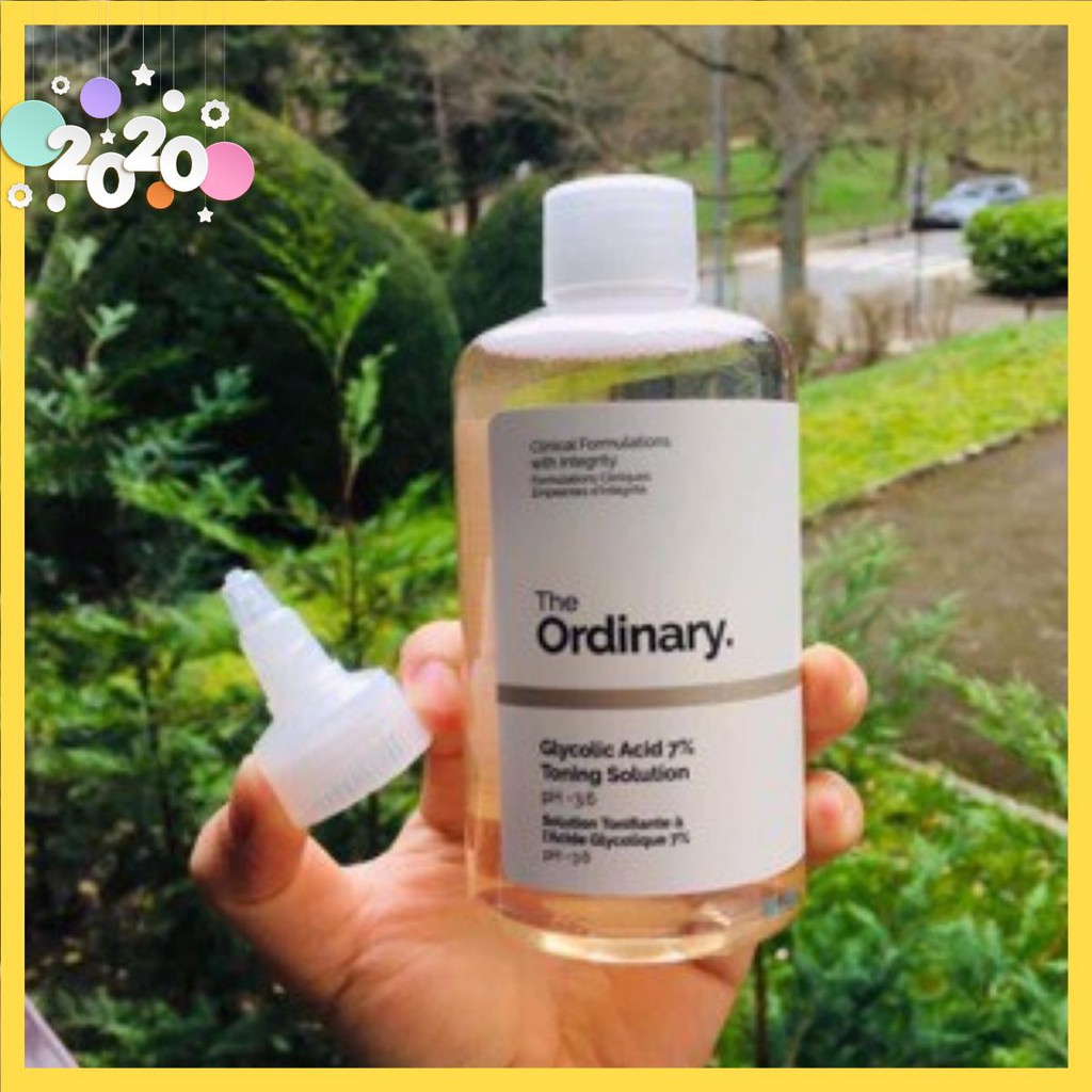 [ĐẠI TIỆC SALE] Toner The Ordinary tẩy da chết glycolic acid 7% 240ml Toning Solution [FLASH SALE]