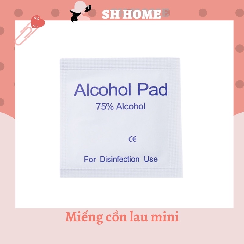 Miếng cồn lau móng mini Alcohol Pad