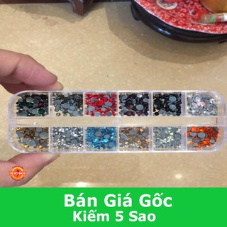 Khay đá chân keo mix size 12 màu