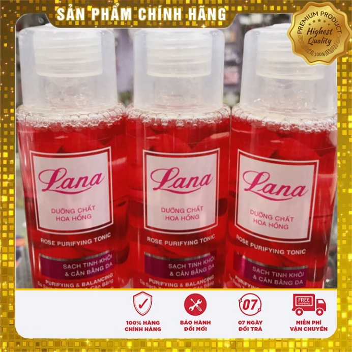 [Chính hãng] DƯỠNG CHẤT HOA HỒNG LANA - Nước hoa hồng chai 150ml - ân bằng độ ẩm cho da