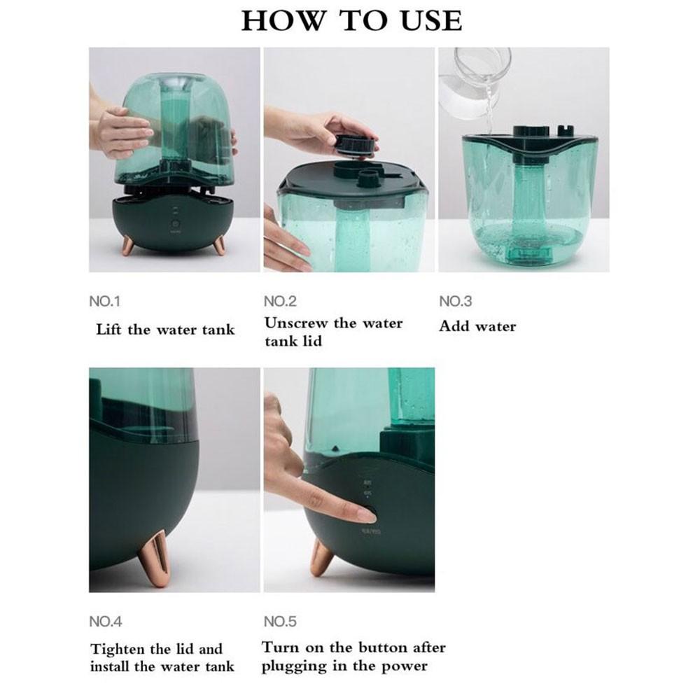 Máy tạo độ ẩm Deerma F329 công nghệ siêu âm cao cấp Màu xanh chính hãng - Minh Tín Shop