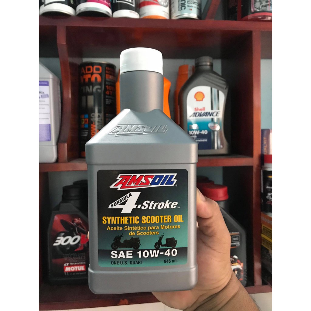 Nhớt Xe Tay Ga Amsoil Formula 4-Stroke Synthetic Scooter Oil