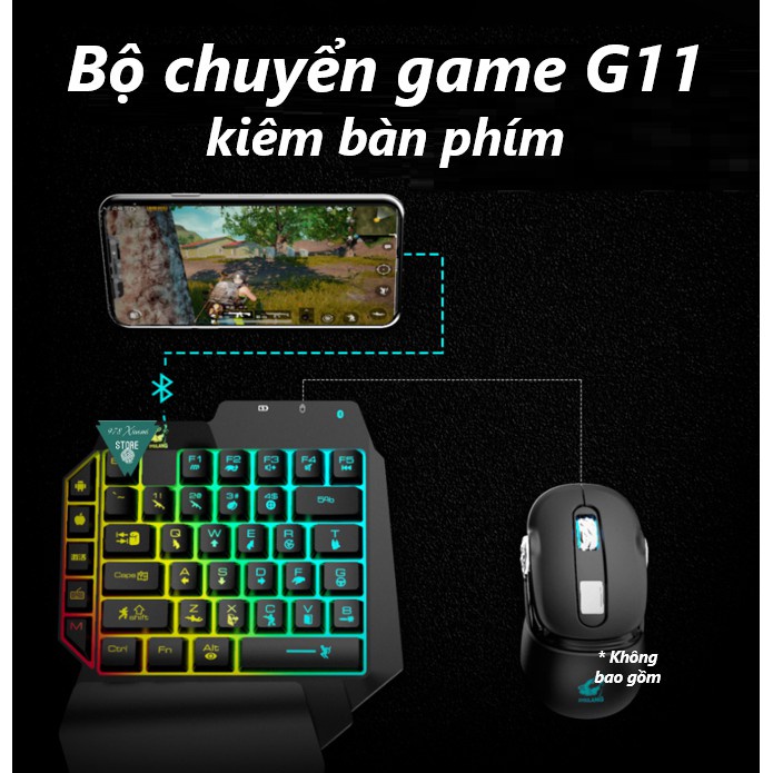 Bộ chuyển đổi game G11 chơi game PUBG, ROS, Free Fire và các game FPS khác Hỗ trợ hệ điều hành Android, IOS -dc4026