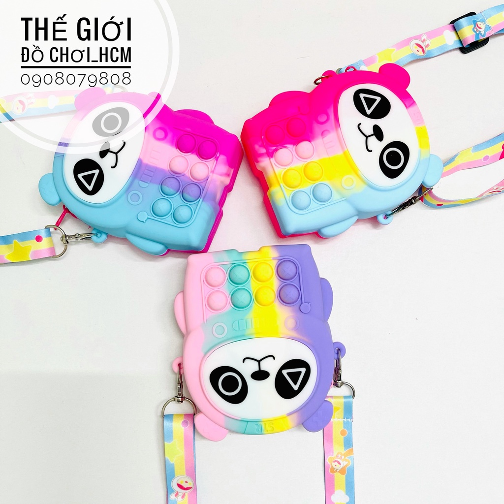 [HOT- MẪU MỚI] Túi đeo chéo mini kết hợp trò chơi POP IT bằng silicon mềm giúp giảm căng thẳng