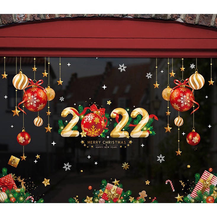 [Nhiều mẫu mới 2022] Decal dán tường Noel - trang trí giáng sinh