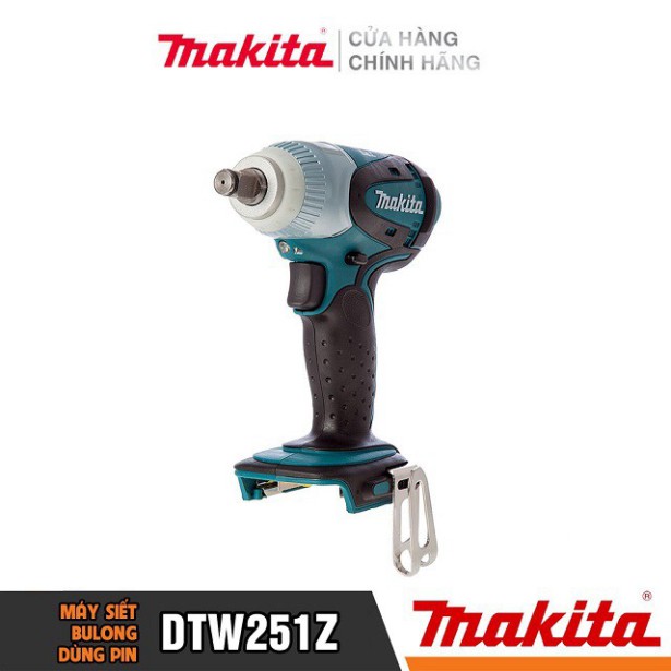 [Hàng Chính Hãng] Máy Siết Bu Lông Dùng Pin Makita DTW251Z (18V-Không pin sạc), Bảo Hành Toàn Quốc