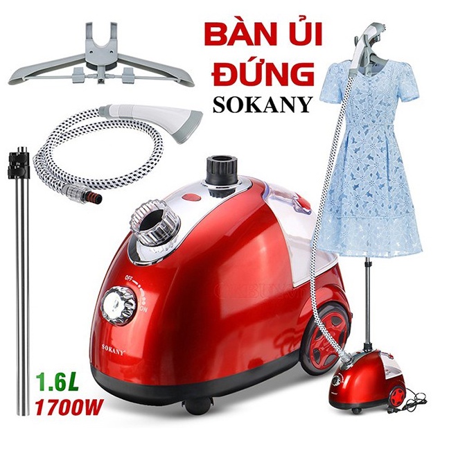 Bàn là hơi nước Sokany cây đứng hàng nhập khẩu chính hãng