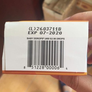 Vitamin D3 baby D drops Mỹ (tốt nhất thế giới)